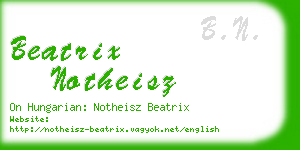 beatrix notheisz business card